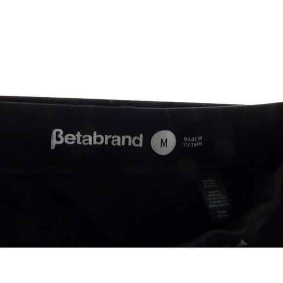 BetaBrand Pants Womens M Classic Bootcut Stretch Work Yoga Pull On Black - Picture 3 of 4